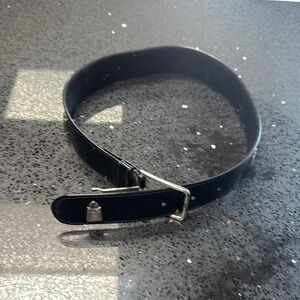Classic Black Leather Belt